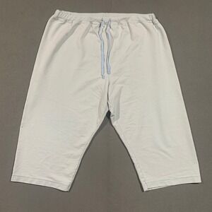 Just My Size Womens Light Blue Capri Sweatpants Elastic Waist Plus Size XL 16W